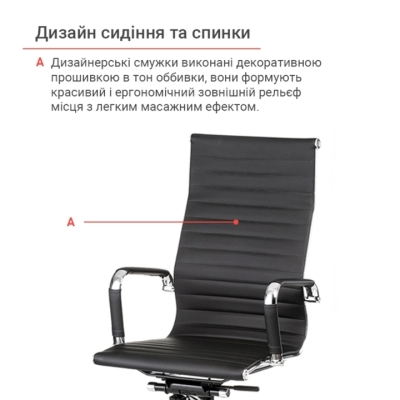 Кресло АКЛАС Кап PB CH D-TILT черное