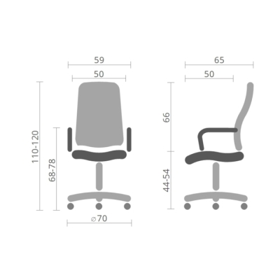 Кресло АКЛАС Кап PB CH D-TILT черное