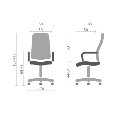 Кресло АКЛАС Кап PB CH D-TILT черное