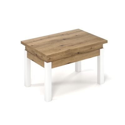 Стол-трансформер Art In Head B-Fly 900x510x600 Дуб Эвок/Белые ноги (TB09101000110)