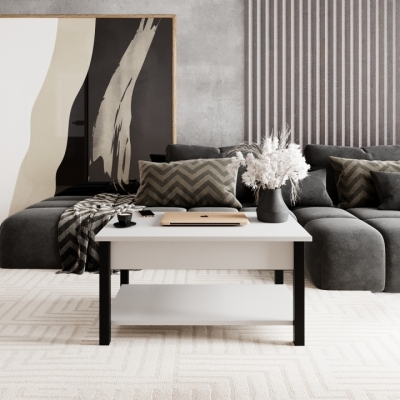 Стол-трансформер Art In Head Desk 2.0 940*540*450 Белый бриллиант/Черный (TB14010000030)