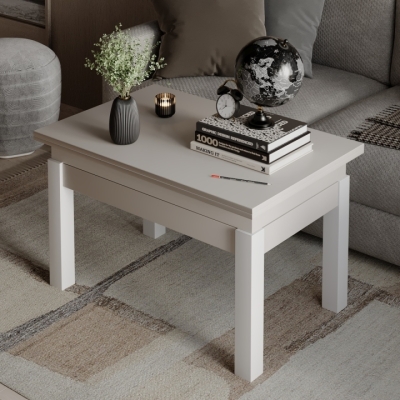 Стол-трансформер Art In Head B-Fly 900x510x600 Кашемир/Белые ноги (TB09141400110)