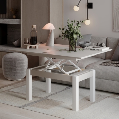 Стол-трансформер Art In Head B-Fly 900x510x600 Кашемир/Белые ноги (TB09141400110)