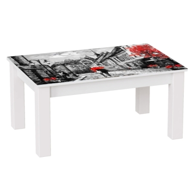 Стіл журнальний Art In Head B-Jet Print 1157 900x425x600 Аляска структурна/Білі ноги (131026115)