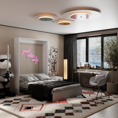 Кровать-трансформер Art in Head Mitra 1,4 1508x2154x2120 К - Нимфея альба / Ф - Пепельный (SM01161500000)