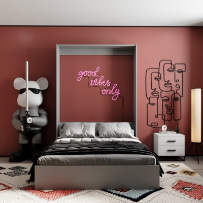 Кровать-трансформер Art in Head Mitra 1,4 1508x2154x2120 К - Пепельный / Ф - Пепельный (SM01151500000)