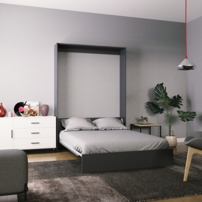 Кровать-трансформер Art in Head Mitra 1,6 1508x2154x2120 К - Антрацит / Ф - Антрацит (SM02020200000)