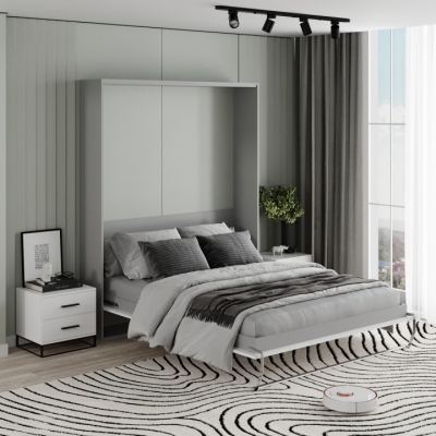 Кровать-трансформер Art in Head Juno 1,6 1744x2154x2210 К - Пепельный / Ф - Нимфея Альба (SM03151900000)