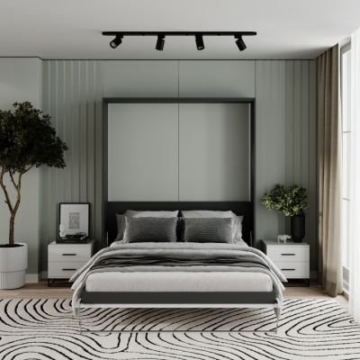 Кровать-трансформер Art in Head Juno 1,6 1744x2154x2210 К - Антрацит / Ф - Нимфея Альба (SM03021900000)