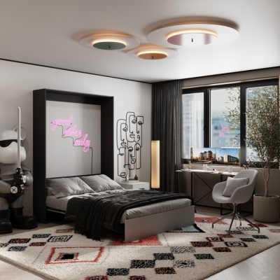 Кровать-трансформер Art in Head Mitra 1,4 1508x2154x2120 К - Антрацит / Ф - Пепельный (SM01021500000)