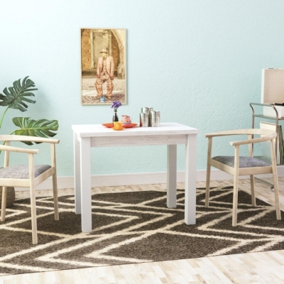 Стол-трансформер Art in Head Dinner 900x750x600 Белый бриллиант/Белые ноги (TB15010100100)