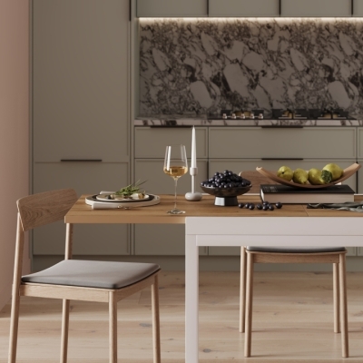 Стол-трансформер Art in Head Armstrong 680x750x890 Дуб Эвок/Белый (TB08100000110)