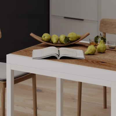 Стол-трансформер Art in Head Armstrong 680x750x890 Дуб Эвок/Белый (TB08100000110)