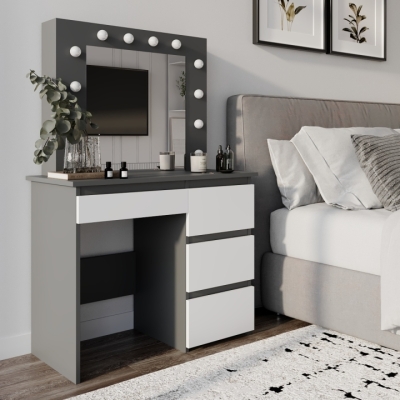 Стол туалетный Art in Head Beauty 940х430х1400 Графит/Белый бриллиант (TB31070100000)