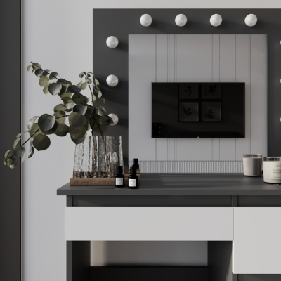 Стол туалетный Art in Head Beauty 940х430х1400 Графит/Белый бриллиант (TB31070100000)