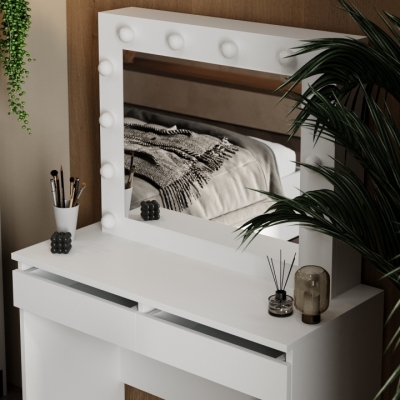 Стол туалетный Art in Head Malta 940х430х1400 Белый бриллиант (TB32010100000)