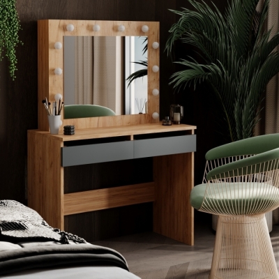 Стол туалетный Art in Head Malta 940х430х1400 Дуб крафт золотой/Графит (TB32120700000)