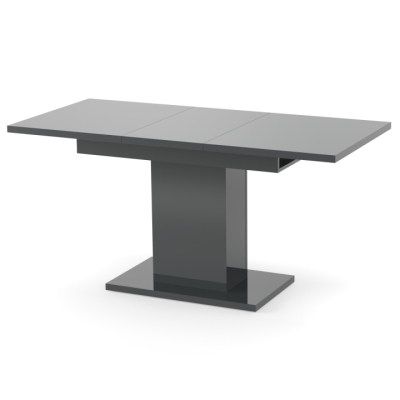 Обеденный раздвижной стол Неман ТВИСТ МДФ Серый глянец