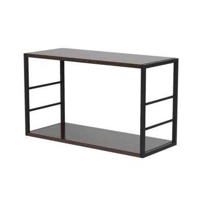 Купить Полка книжная Art In Head 2 Ferrumon 630x370x260 Черный/Венге (109080117). Фото