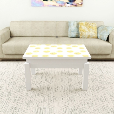 Стол-трансформер Art In Head B-Fly Print 15 900x510x600 Белый бриллиант/Белые ноги (101015916)