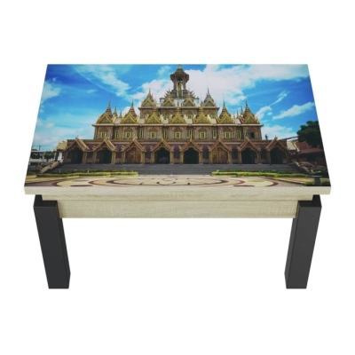 Стол-трансформер Art In Head B-Fly Print 18 900x510x600 Дуб сонома/Венге ноги (101017608)