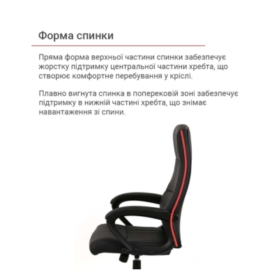 Кресло АКЛАС Крон TILT SP-8320-6N Черный (PU Black)