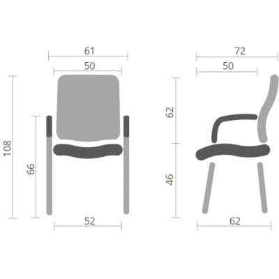Кресло конференционное АКЛАС Гарет EX CF (PU Черный)