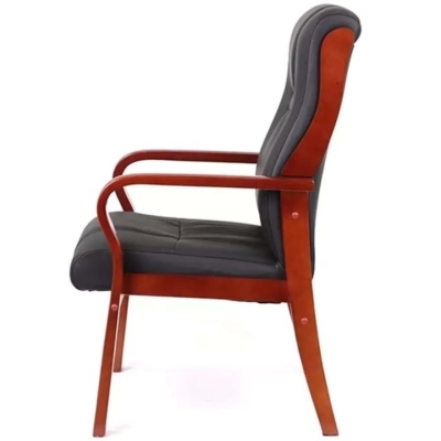 Кресло конференционное АКЛАС Гарет EX CF (PU Черный)