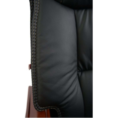 Кресло АКЛАС Галахад EX RL (Кожа LC-A Black)