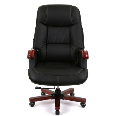 Кресло АКЛАС Галахад EX RL (Кожа LC-A Black)