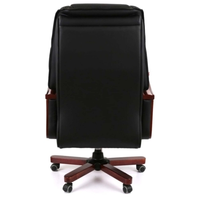 Кресло АКЛАС Галахад EX RL (Кожа LC-A Black/PU Black)