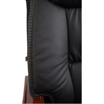 Кресло АКЛАС Галахад EX RL (Кожа LC-A Black/PU Black)