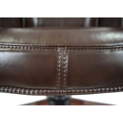 Кресло АКЛАС Галахад EX RL Коричневый (Кожа LC-K dark brown)