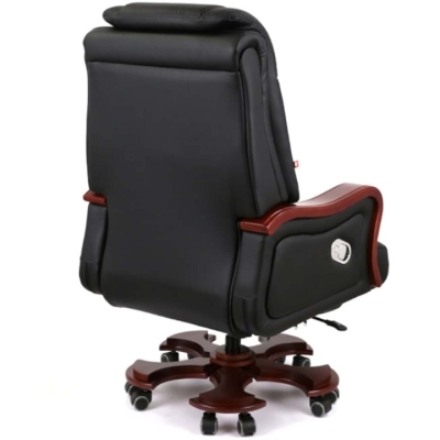 Кресло АКЛАС Тристрам EX RL Черный (Кожа LC-A black)