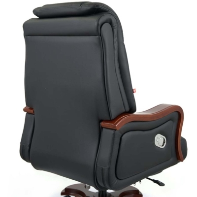 Кресло АКЛАС Тристрам EX RL Черный (Кожа LC-A black)