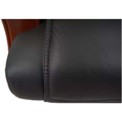 Кресло АКЛАС Тристрам EX RL (Кожа LC-A Black/PU Black)