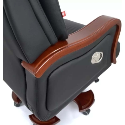 Кресло АКЛАС Тристрам EX RL (Кожа LC-A Black)