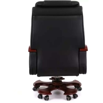Кресло АКЛАС Тристрам EX RL (Кожа LC-A Black/PU Black)