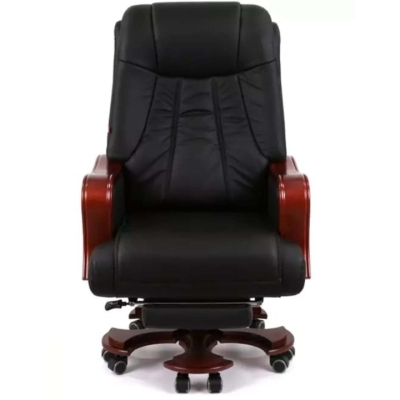 Кресло АКЛАС Тристрам EX RL (Кожа LC-A Black)