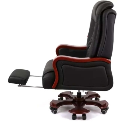 Кресло АКЛАС Тристрам EX RL (Кожа LC-A Black)