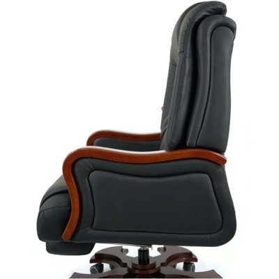 Кресло АКЛАС Тристрам EX RL Черный (Кожа LC-A black)