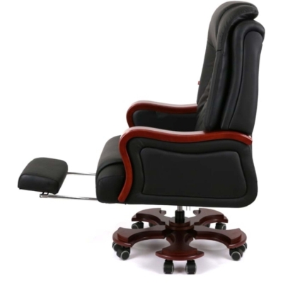 Кресло АКЛАС Тристрам EX RL Черный (Кожа LC-A black)