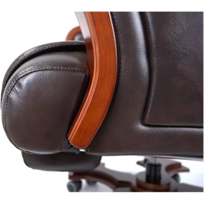 Кресло АКЛАС Тристрам EX RL (Кожа Lux LC-K Dark brown)