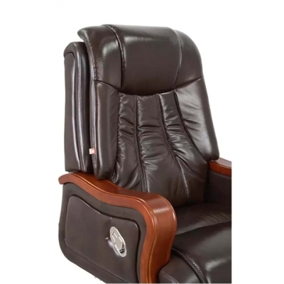 Кресло АКЛАС Тристрам EX RL (Кожа Lux LC-K Dark brown)