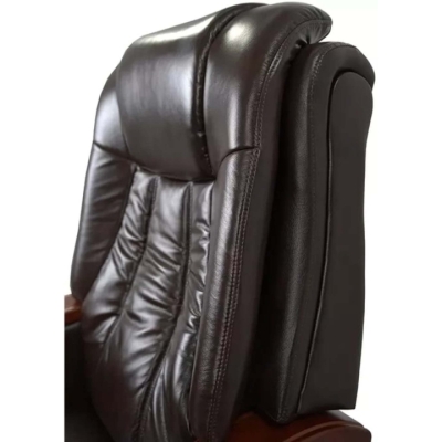 Кресло АКЛАС Тристрам EX RL (Кожа Lux LC-K Dark brown/PU Dark brown)