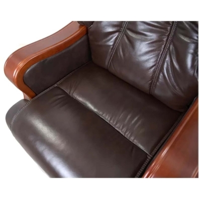 Кресло АКЛАС Тристрам EX RL (Кожа Lux LC-K Dark brown)