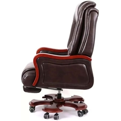 Кресло АКЛАС Тристрам EX RL (Кожа Lux LC-K Dark brown)