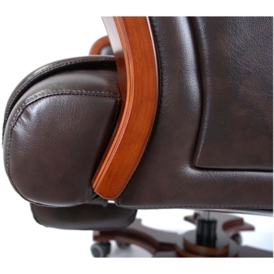 Кресло АКЛАС Тристрам EX RL (Кожа Lux LC-K Dark brown)