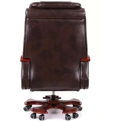 Кресло АКЛАС Тристрам EX RL (Кожа Lux LC-K Dark brown/PU Dark brown)