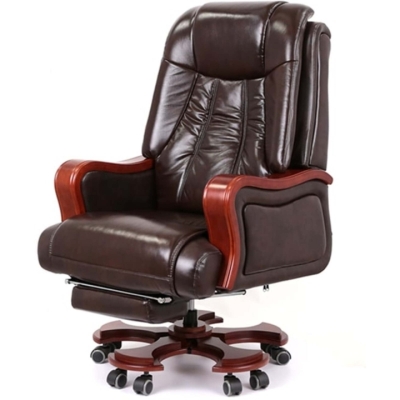Кресло АКЛАС Тристрам EX RL Коричневый (Кожа Lux LC-K dark brown)